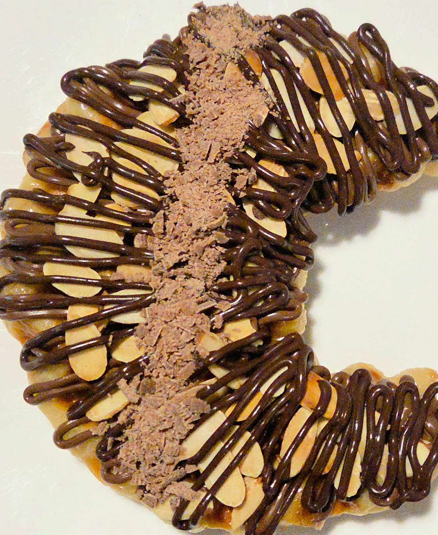 Cocoa Kiss Nutella with Almond Croffle