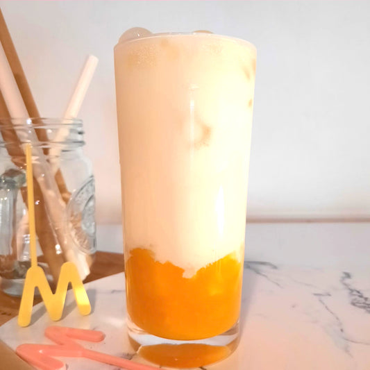 Mango Latte (with Ice, Large-16oz)